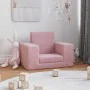 Sofá cama para niños felpa suave rosa de , Mobiliario para bebés y niños pequeños - Ref: Foro24-4104789, Precio: 35,62 €, Des...