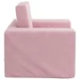 Sofá cama para niños felpa suave rosa de , Mobiliario para bebés y niños pequeños - Ref: Foro24-4104789, Precio: 35,62 €, Des...