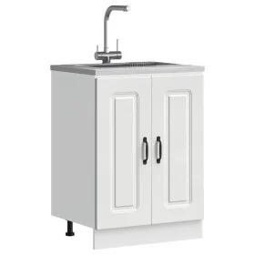 Mueble bajo para fregadero Kalmar blanco 60x46x81,5 cm de , Armarios de cocina - Ref: Foro24-853437, Precio: 80,37 €, Descuen...