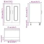 Mueble bajo para fregadero Kalmar blanco 60x46x81,5 cm de , Armarios de cocina - Ref: Foro24-853437, Precio: 80,37 €, Descuen...