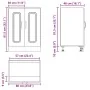 Mueble bajo para fregadero Kalmar roble ahumado 60x46x81,5 cm de , Armarios de cocina - Ref: Foro24-853442, Precio: 80,49 €, ...