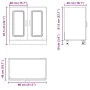 Mueble bajo para fregadero Kalmar roble marrón 80x46x81,5 cm de , Armarios de cocina - Ref: Foro24-853454, Precio: 74,95 €, D...