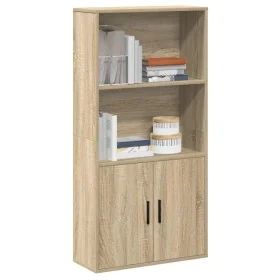 Estantería de madera de ingeniería roble sonoma 60x24x120 cm de , Librerías y estanterías - Ref: Foro24-860420, Precio: 68,23...