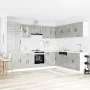 Mueble cocina Lucca gris hormigón 14 pzas madera contrachapada de , Armarios de cocina - Ref: Foro24-3314985, Precio: 993,51 ...
