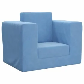 Sofá cama infantil felpa suave azul de , Mobiliario para bebés y niños pequeños - Ref: Foro24-4104806, Precio: 36,84 €, Descu...