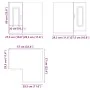 Armario cocina esquina de pared Kalmar madera ingeniería blanca de , Armarios de cocina - Ref: Foro24-853617, Precio: 85,53 €...