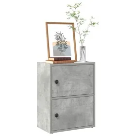 Estantería de madera de ingeniería gris hormigón 40x24x52 cm de , Librerías y estanterías - Ref: Foro24-860358, Precio: 40,03...