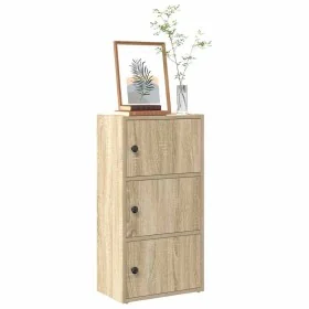 Estantería de madera de ingeniería roble sonoma 40x24x77 cm de , Librerías y estanterías - Ref: Foro24-860366, Precio: 59,60 ...