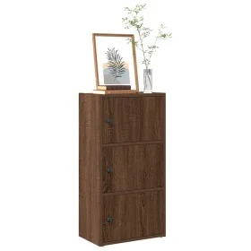 Estantería de madera de ingeniería marrón roble 40x24x77 cm by , Bookcases and shelves - Ref: Foro24-860370, Price: 50,98 €, ...