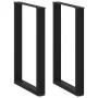 Patas de mesa de centro forma U 2uds acero negro 60x(90-91) cm by , Table legs - Ref: Foro24-4013224, Price: 121,97 €, Discou...