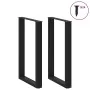 Patas de mesa de centro forma U 2uds acero negro 60x(90-91) cm by , Table legs - Ref: Foro24-4013224, Price: 121,97 €, Discou...