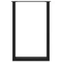 Patas de mesa de centro forma U 2uds acero negro 60x(90-91) cm by , Table legs - Ref: Foro24-4013224, Price: 121,97 €, Discou...