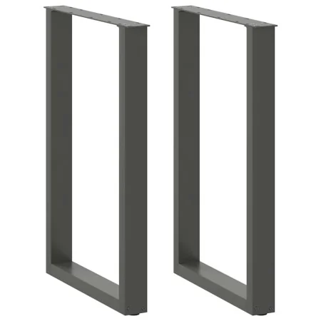 Patas de mesa centro forma U 2uds acero antracita 60x(90-91) cm de , Patas para mesas - Ref: Foro24-4013226, Precio: 110,05 €...