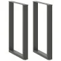 Patas de mesa centro forma U 2uds acero antracita 60x(90-91) cm de , Patas para mesas - Ref: Foro24-4013226, Precio: 110,05 €...