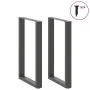 Patas de mesa centro forma U 2uds acero antracita 60x(90-91) cm de , Patas para mesas - Ref: Foro24-4013226, Precio: 110,05 €...