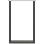 Patas de mesa centro forma U 2uds acero antracita 60x(90-91) cm de , Patas para mesas - Ref: Foro24-4013226, Precio: 110,05 €...