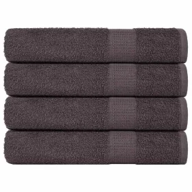 Toallas de sauna 4 uds 100% algodón antracita 80x200 cm 360 gsm de , Toallas - Ref: Foro24-136694, Precio: 48,90 €, Descuento: %