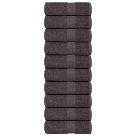 Toallas de jabón 10 uds antracita 30x30 cm 360 gsm 100% algodón de , Toallas - Ref: Foro24-136675, Precio: 17,52 €, Descuento: %