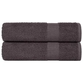 Toallas de baño 2 uds antracita 100x150 cm 360 gsm 100% algodón de , Toallas - Ref: Foro24-136689, Precio: 27,58 €, Descuento: %