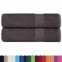 Toallas de baño 2 uds antracita 100x150 cm 360 gsm 100% algodón de , Toallas - Ref: Foro24-136689, Precio: 27,58 €, Descuento: %