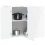 Armario de cocina de esquina pared Porto blanca de alto brillo de , Armarios de cocina - Ref: Foro24-854099, Precio: 91,62 €,...
