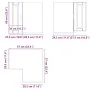 Armario de cocina de esquina pared Porto blanca de alto brillo de , Armarios de cocina - Ref: Foro24-854099, Precio: 91,62 €,...