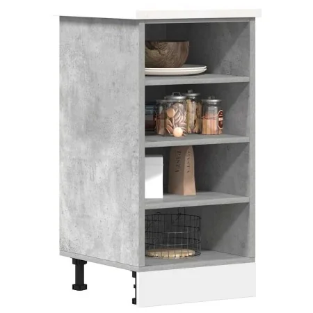 Armario bajo madera de ingeniería gris hormigón 40x44,5x81,5 cm de , Armarios de cocina - Ref: Foro24-854205, Precio: 56,70 €...