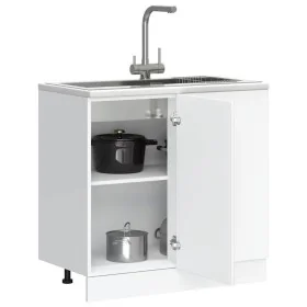 Mueble bajo de cocina Porto madera contrachapada blanca de , Armarios de cocina - Ref: Foro24-854298, Precio: 80,08 €, Descue...