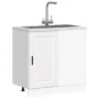 Mueble bajo de cocina Porto madera contrachapada blanca de , Armarios de cocina - Ref: Foro24-854298, Precio: 80,08 €, Descue...