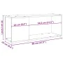 Mueble de TV madera de ingeniería envejecida 80x24x32 cm de , Muebles TV - Ref: Foro24-856732, Precio: 32,75 €, Descuento: %