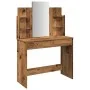 Tocador con espejo envejecida 96x39x142 cm de , Tocadores para dormitorios - Ref: Foro24-857011, Precio: 107,00 €, Descuento: %