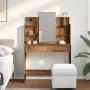 Tocador con espejo envejecida 96x39x142 cm de , Tocadores para dormitorios - Ref: Foro24-857011, Precio: 107,00 €, Descuento: %