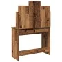 Tocador con espejo envejecida 96x39x142 cm de , Tocadores para dormitorios - Ref: Foro24-857011, Precio: 107,00 €, Descuento: %