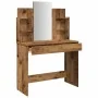 Tocador con espejo envejecida 96x39x142 cm de , Tocadores para dormitorios - Ref: Foro24-857011, Precio: 107,00 €, Descuento: %