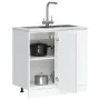 Mueble bajo de cocina porto gris cemento madera reconstituida de , Armarios de cocina - Ref: Foro24-854302, Precio: 79,06 €, ...