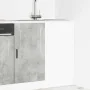 Mueble bajo de cocina porto gris cemento madera reconstituida de , Armarios de cocina - Ref: Foro24-854302, Precio: 79,06 €, ...