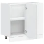 Mueble bajo de cocina porto gris cemento madera reconstituida de , Armarios de cocina - Ref: Foro24-854302, Precio: 79,06 €, ...