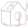 Casa para gatos madera maciza pino 41x50x50 cm de , Mobiliario para gatos - Ref: Foro24-859295, Precio: 55,26 €, Descuento: %