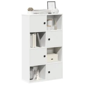 Estantería de madera de ingeniería blanca 60x24x101,5 cm de , Librerías y estanterías - Ref: Foro24-860391, Precio: 70,54 €, ...