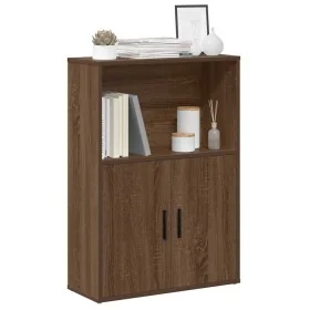 Estantería madera de ingeniería marrón roble 60x24x85 cm de , Librerías y estanterías - Ref: Foro24-860415, Precio: 62,38 €, ...