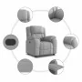 Sillón reclinable de tela gris nube de , Sillones - Ref: Foro24-4015709, Precio: 223,80 €, Descuento: %