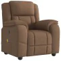 Sillón reclinable con masaje de tela marrón de , Sillones - Ref: Foro24-4015714, Precio: 240,92 €, Descuento: %