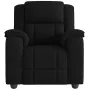 Sillón reclinable de tela negro de , Sillones - Ref: Foro24-4015702, Precio: 243,45 €, Descuento: %