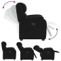 Sillón reclinable de tela negro de , Sillones - Ref: Foro24-4015702, Precio: 243,45 €, Descuento: %