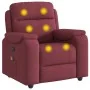 Sillón de masaje reclinable de tela color vino tinto de , Sillones - Ref: Foro24-4015693, Precio: 201,69 €, Descuento: %