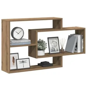 Estante de pared madera ingeniería roble artisian 104x20x58,5cm de , Estantes y estanterías - Ref: Foro24-855823, Precio: 53,...