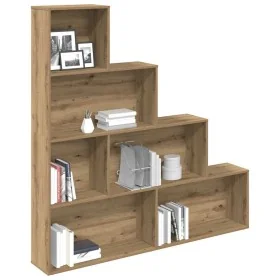 Estantería madera de ingeniería roble artisan 157x24x160 cm de , Librerías y estanterías - Ref: Foro24-855889, Precio: 107,42...
