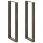 Patas de mesa centro forma U 2uds acero natural 50x(110-111) cm de , Patas para mesas - Ref: Foro24-4013247, Precio: 102,58 €...
