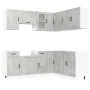 Mueble cocina Kalmar gris hormigón 11 pzas madera contrachapada de , Armarios de cocina - Ref: Foro24-3314945, Precio: 648,84...