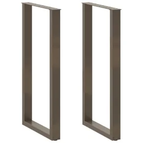 Patas de mesa centro forma U 2uds acero natural 60x(110-111) cm de , Patas para mesas - Ref: Foro24-4013251, Precio: 98,82 €,...